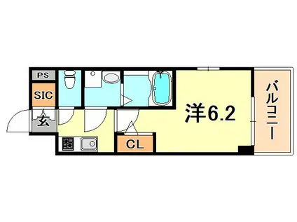 サンハイツ上溝(2DK/2階)の間取り写真