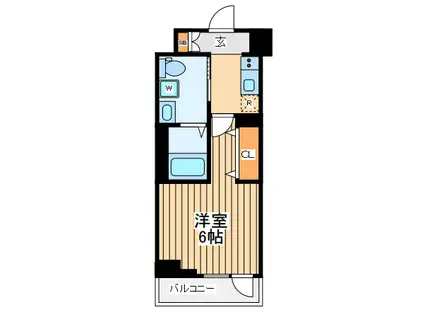 ハイズ西横浜(1K/5階)の間取り写真