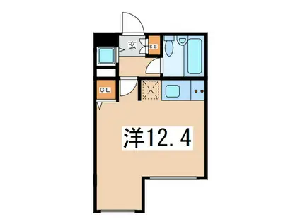 LANAI CLASSICO(ワンルーム/3階)の間取り写真