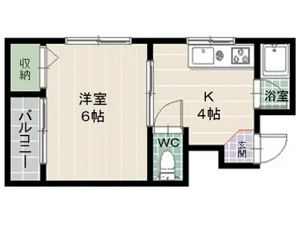 リベラル・コーポA(1K/3階)の間取り写真