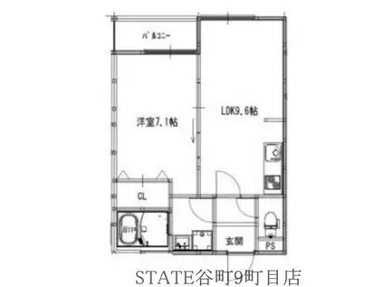 アート阪南町(1LDK/1階)の間取り写真