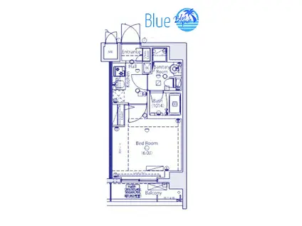 ラヴェニ―ル東神奈川(1K/3階)の間取り写真