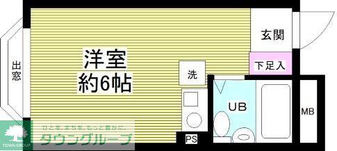 プラスム朝霞台(ワンルーム/3階)の間取り写真