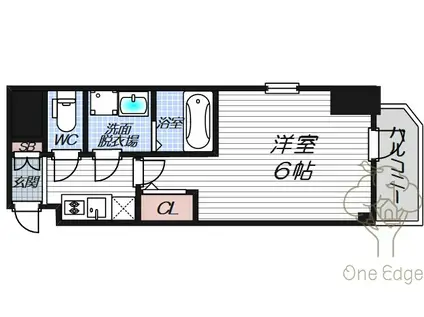 エスリードザ・グラン天六(1K/10階)の間取り写真
