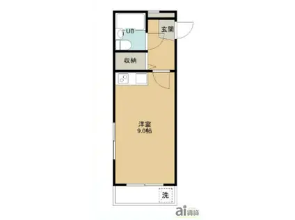 煉瓦館82(ワンルーム/3階)の間取り写真