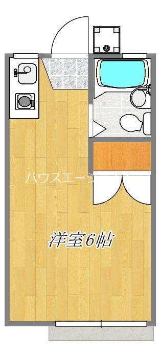 東京メトロ東西線 葛西駅 徒歩8分 2階建 築45年(ワンルーム/2階)の間取り写真