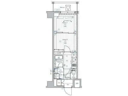 PREMIUM CUBE 西荻窪MO(2K/5階)の間取り写真