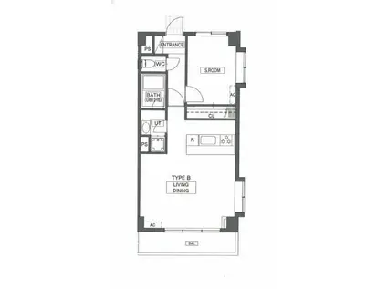 WISPIER YOGA(1LDK/2階)の間取り写真