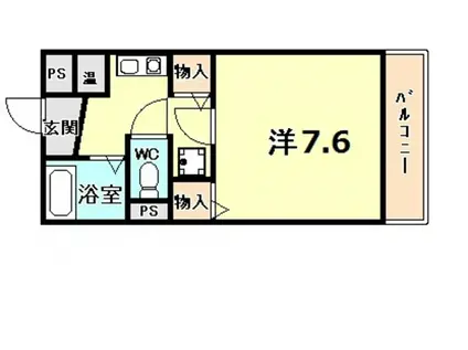 サニーメゾン(1K/2階)の間取り写真