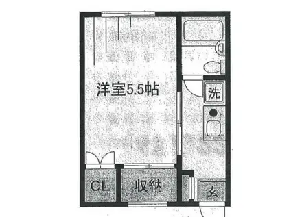 メゾン・ド・リラ(1K/2階)の間取り写真