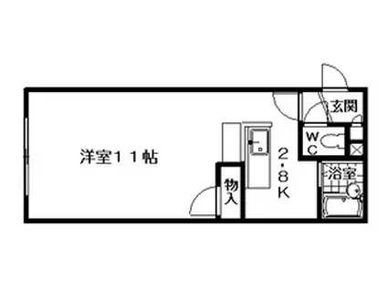 NANGOUISLAND(1K/4階)の間取り写真