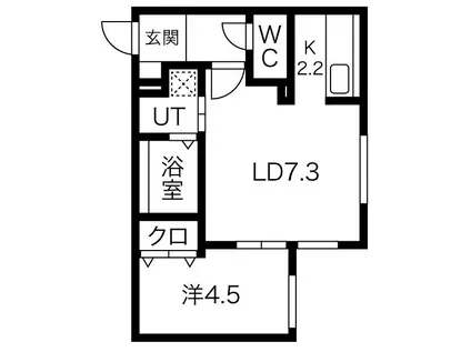 LIFE SUCCESS 5.13 ライフサクセス(1LDK/4階)の間取り写真