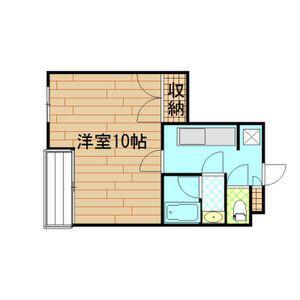 ヒルトップホリワ(1K/2階)の間取り写真