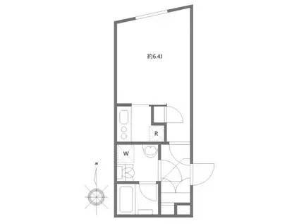 ルーデンスときわ台II(1K/5階)の間取り写真