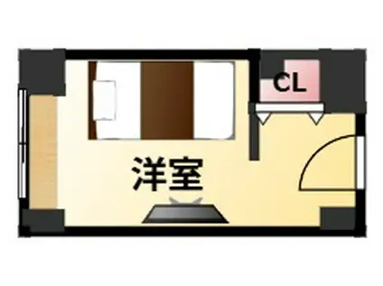 モテナプリーズ(ワンルーム/6階)の間取り写真