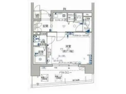 ファミール・リブレ梅田東(1K/5階)の間取り写真