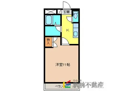 SOWAKA(1K/3階)の間取り写真