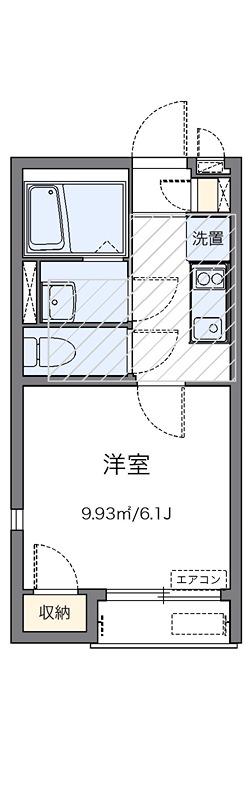 アベーテ(1K/1階)の間取り写真