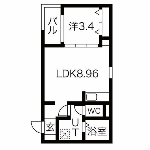 FSTYLE藤井寺西古室(1LDK/2階)の間取り写真