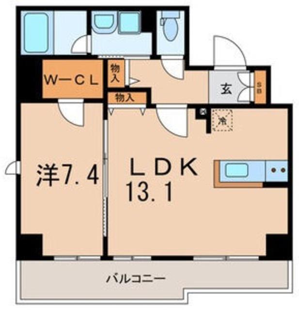 ALVINESS KEI(1LDK/6階)の間取り写真
