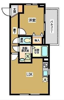 パラッツィナ町屋(1LDK/2階)の間取り写真