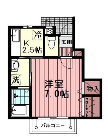コート新高円寺(1K/1階)の間取り写真