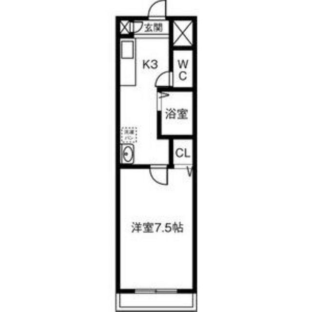 リアライズ岐阜駅前(1K/9階)の間取り写真