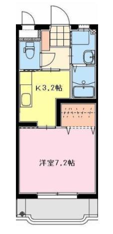 アミリアコート(1K/4階)の間取り写真