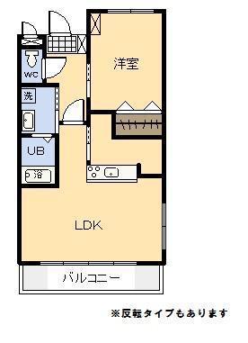 サンタプレイスVI(1LDK/2階)の間取り写真