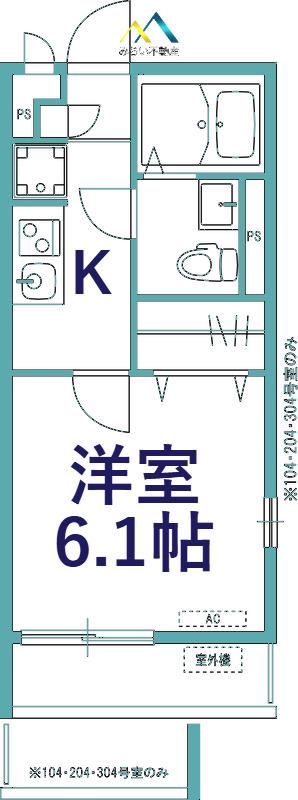 リブリ・COMODO(1K/3階)の間取り写真