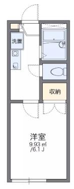 レオパレス 白糸(1K/1階)の間取り写真