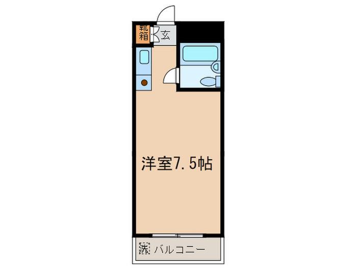 駒込ケイアンドエムビル(ワンルーム/1階)の間取り写真
