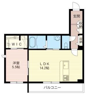 セイスアンカ(1LDK/1階)の間取り写真