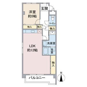 地下鉄東山線 一社駅 徒歩3分 3階建 築36年(1LDK/1階)の間取り写真