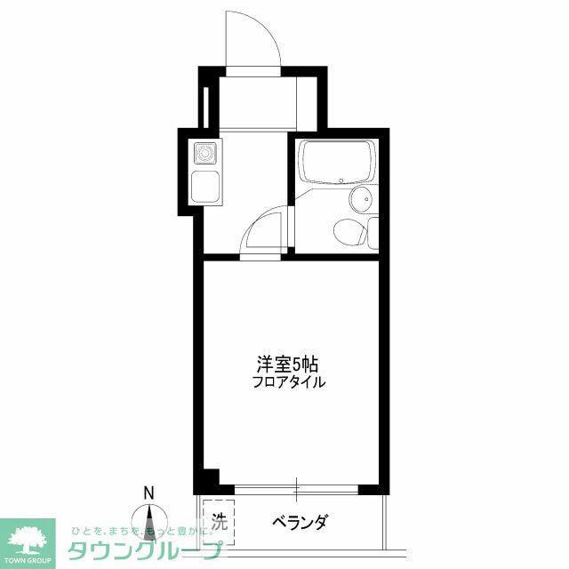 カーサ桜台(1K/1階)の間取り写真