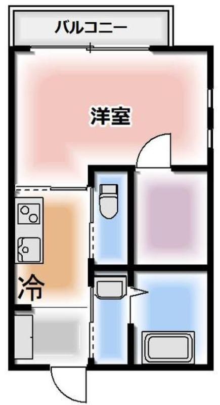 パティオはなおか(1K/3階)の間取り写真