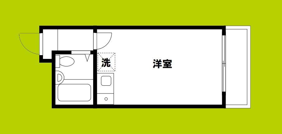 メゾンドスマーユ(ワンルーム/2階)の間取り写真