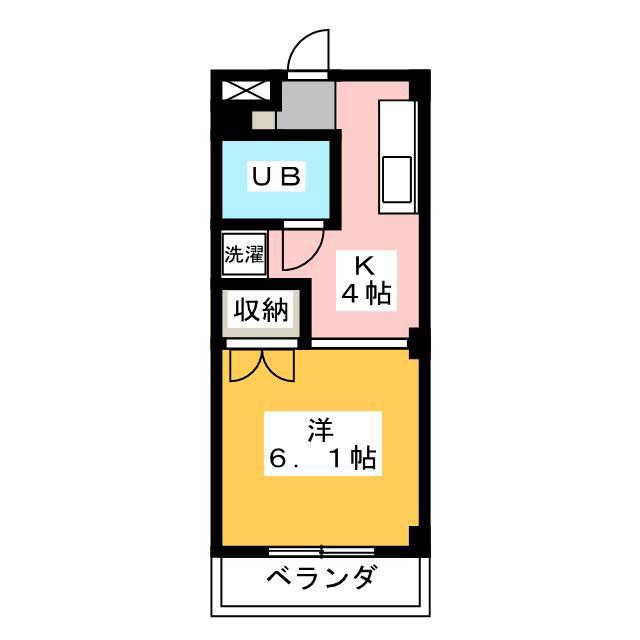 T・フラッツ(1K/2階)の間取り写真