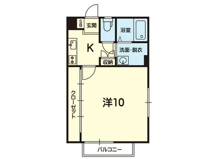 カーサ・エストレージャ(1K/1階)の間取り写真