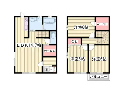 御立パレス(3LDK/1階)の間取り写真