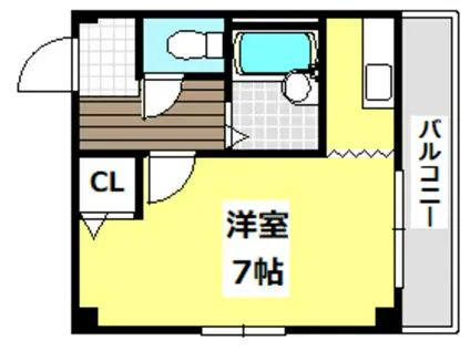 アーバンコート東奈良(ワンルーム/1階)の間取り写真