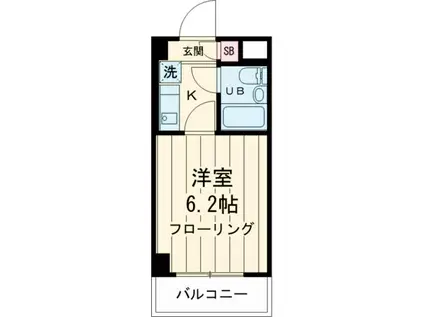ライオンズマンション上石神井第3(1K/3階)の間取り写真