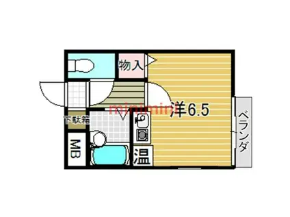 道添マンション(ワンルーム/3階)の間取り写真