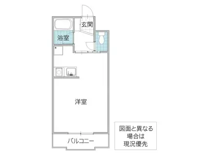 アイビス小絹A(ワンルーム/1階)の間取り写真