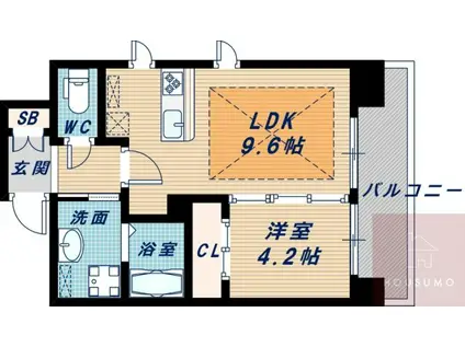 第26関根マンション(1LDK/3階)の間取り写真