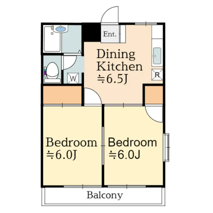 マンション三陽 2階階 間取り