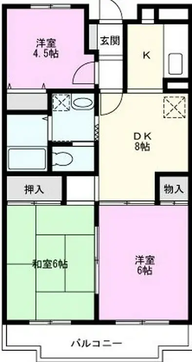 アーバンクレール 3階階 間取り