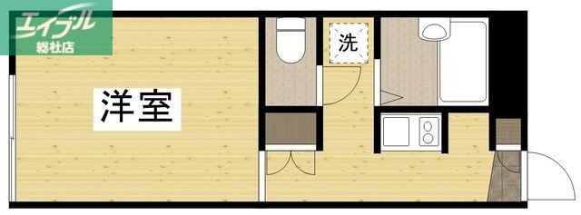 エストゥベンダ(1K/2階)の間取り写真