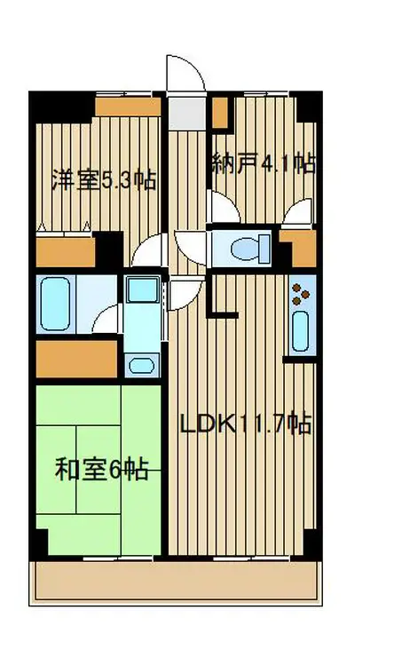 グランデュール石神井 4階階 間取り