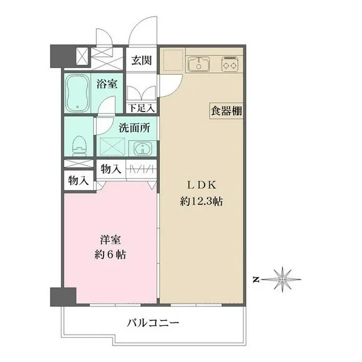 飯田橋ハイタウン 5階階 間取り